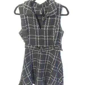 A line short knit dress